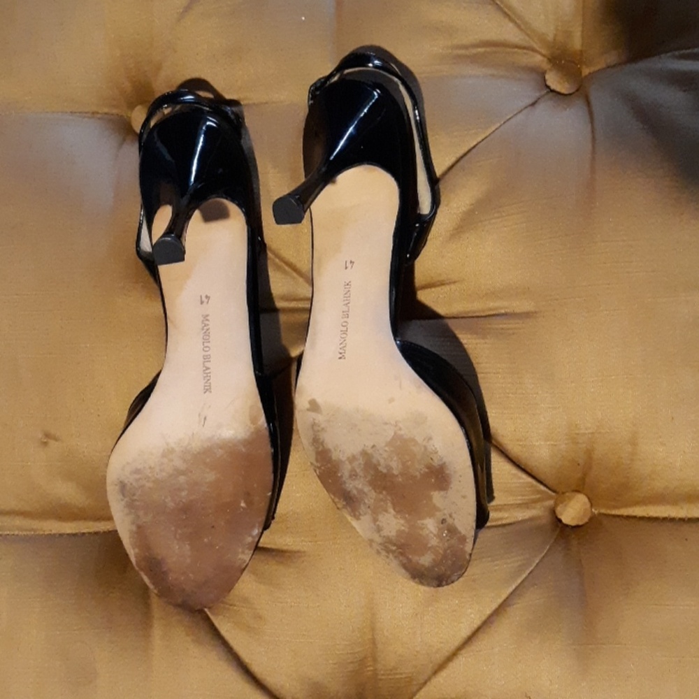 🌹Manolo Blahnik black sling back pumps🌹 - Picture 8 of 8
